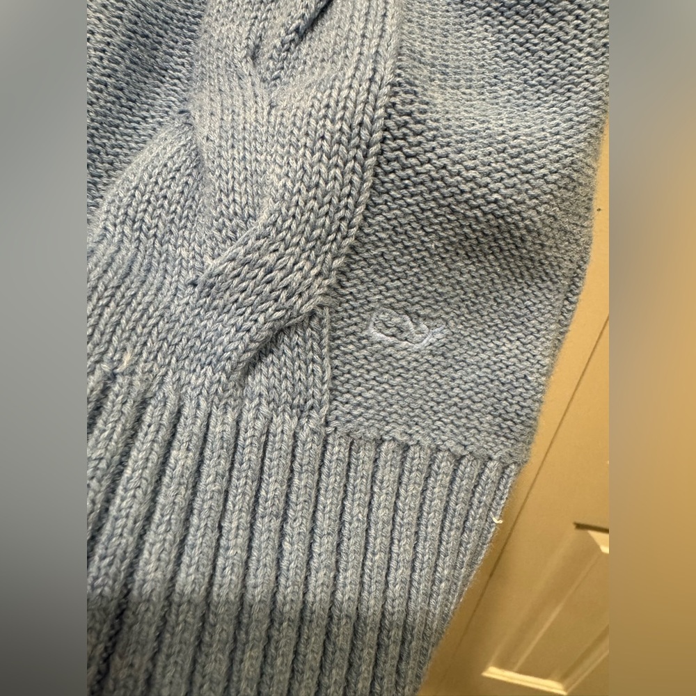 Vineyard Vines Lightweight Knit Sweater Mens L Soft Blue Preppy Old Money Casual - Picture 5 of 13